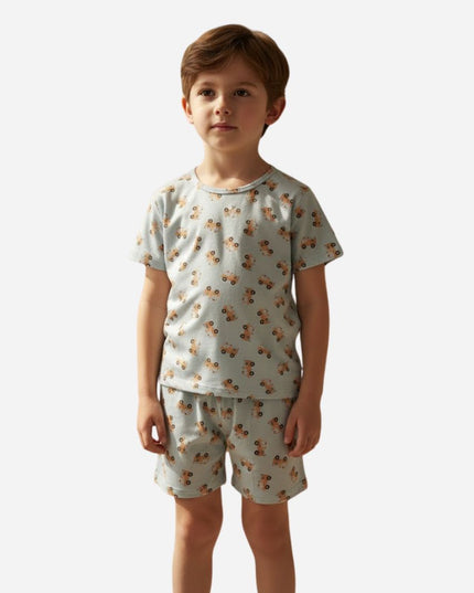 Pijama De Niño Camiseta + Pantaloneta Ref. 43502-024