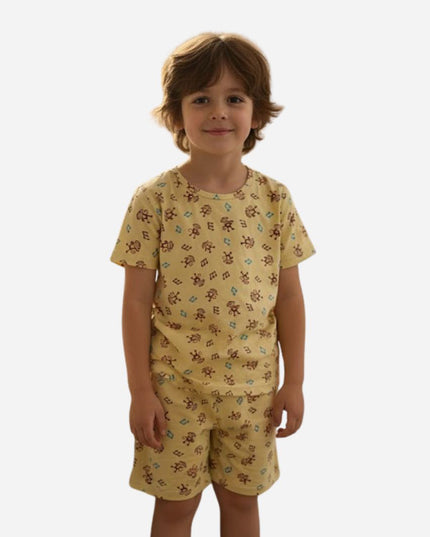 Pijama De Niño Camiseta + Pantaloneta Ref. 43502-025