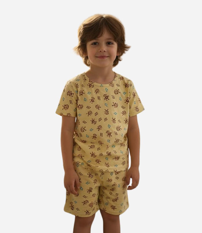 Pijama De Niño Camiseta + Pantaloneta Ref. 43502-025