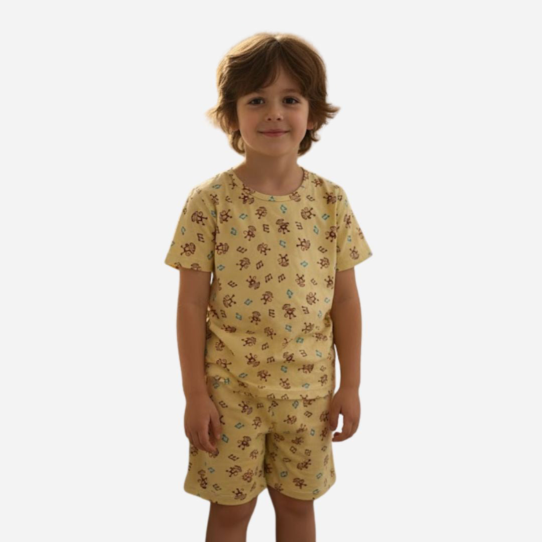 Pijama De Niño Camiseta + Pantaloneta Ref. 43502-025