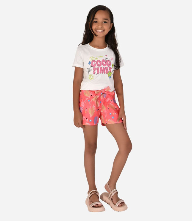 Conjunto de Niña Blusa + Short Ref. 44002-005