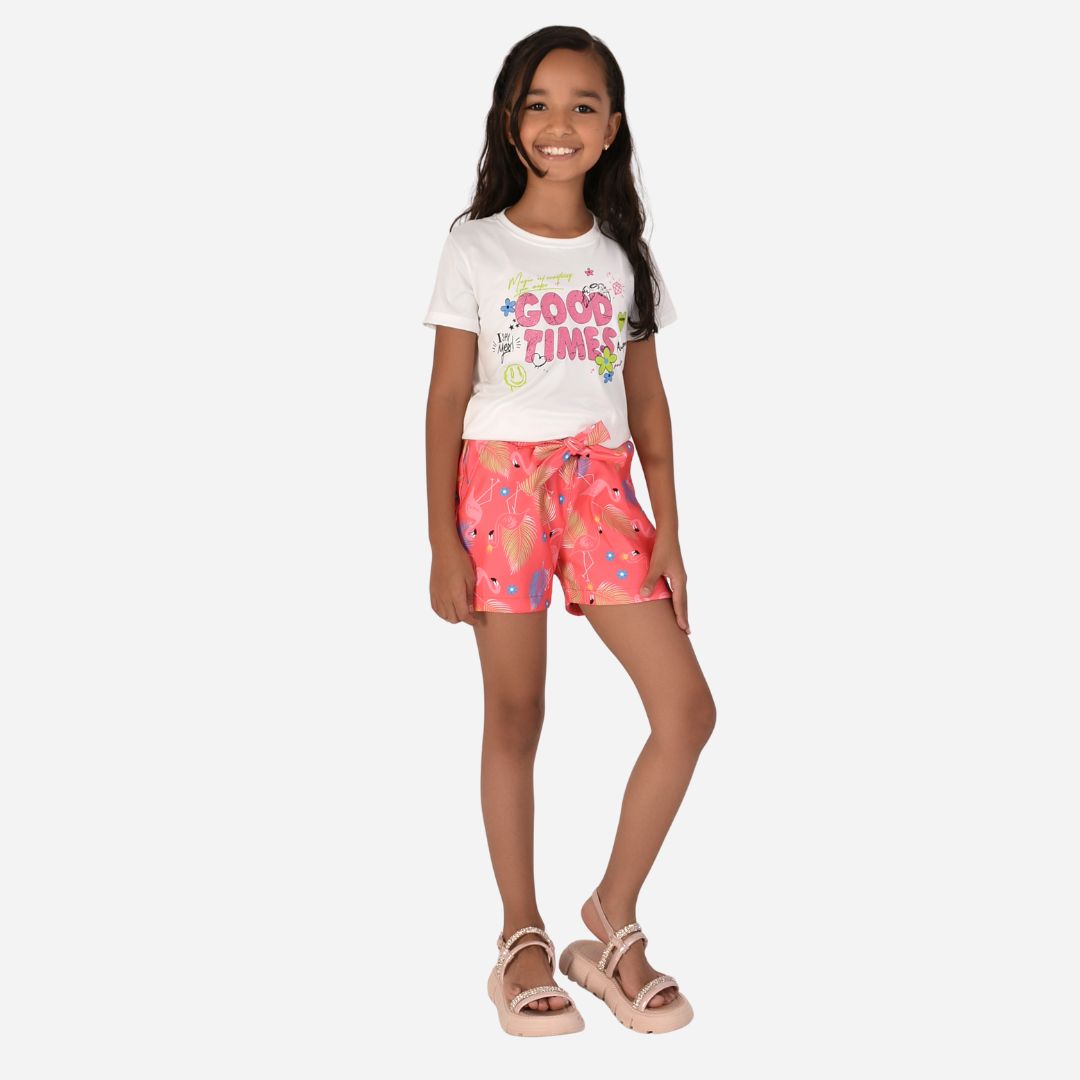 Conjunto de Niña Blusa + Short Ref. 44002-005