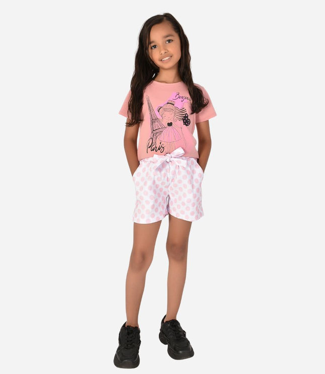 Conjunto de Niña Blusa + Short Ref. 44002-006