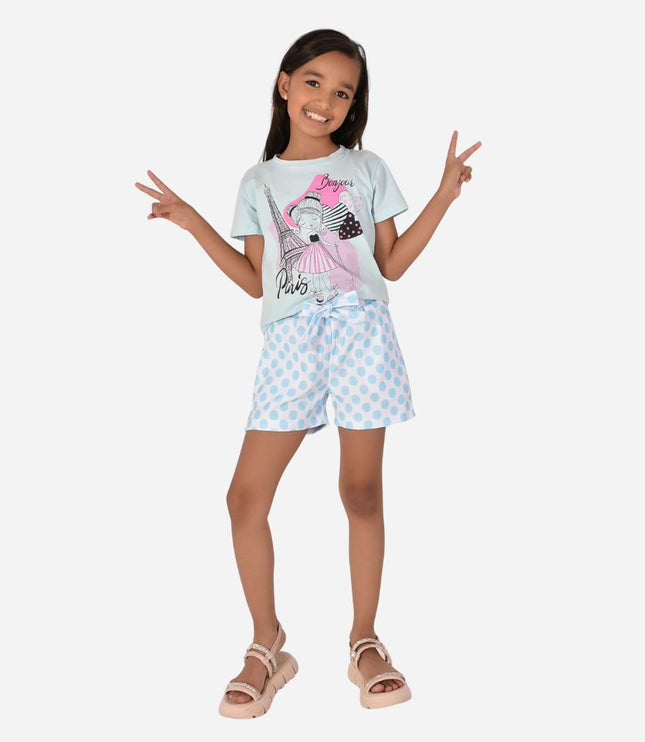 Conjunto de Niña Blusa + Short Ref. 44002-006