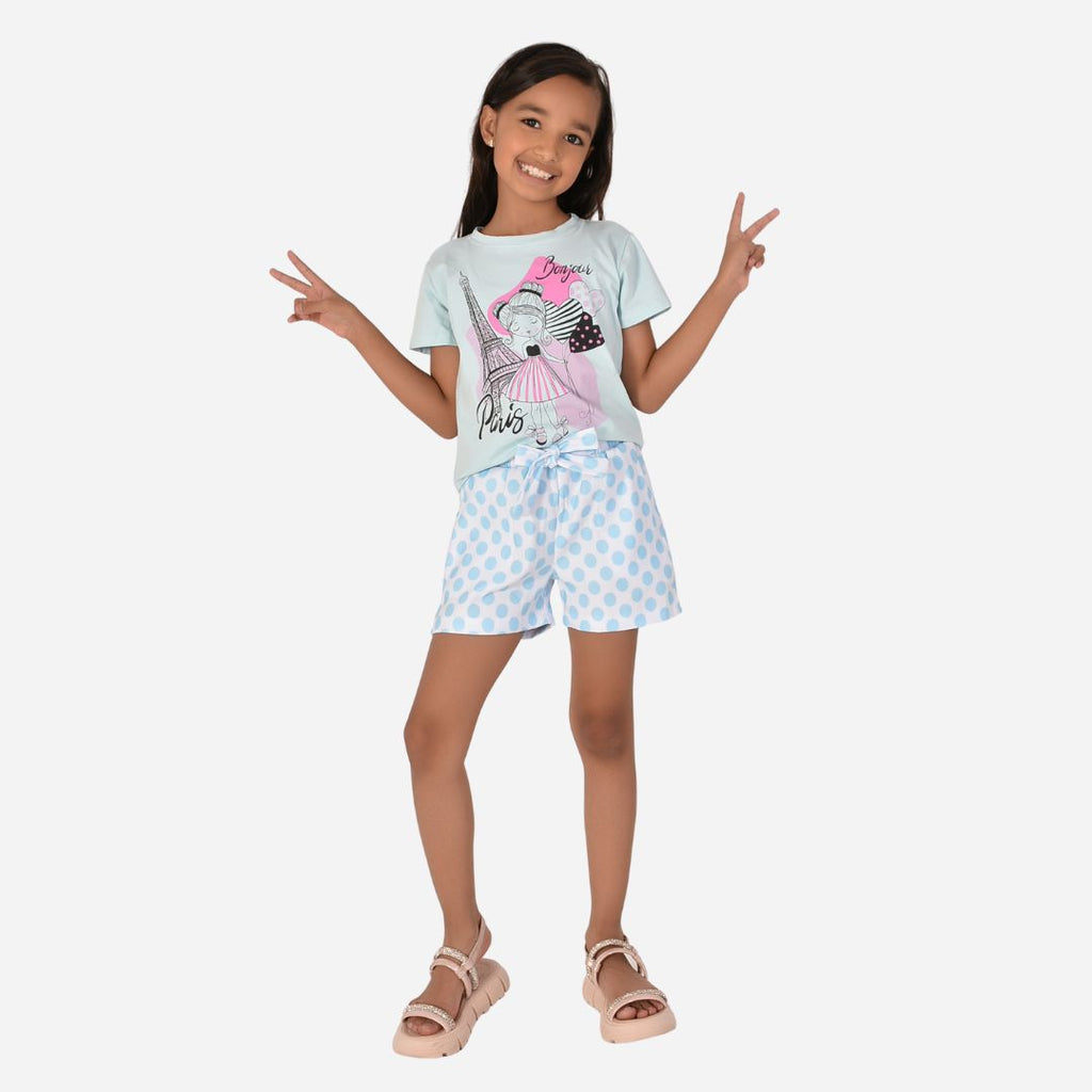 Conjunto de Niña Blusa + Short Ref. 44002-006