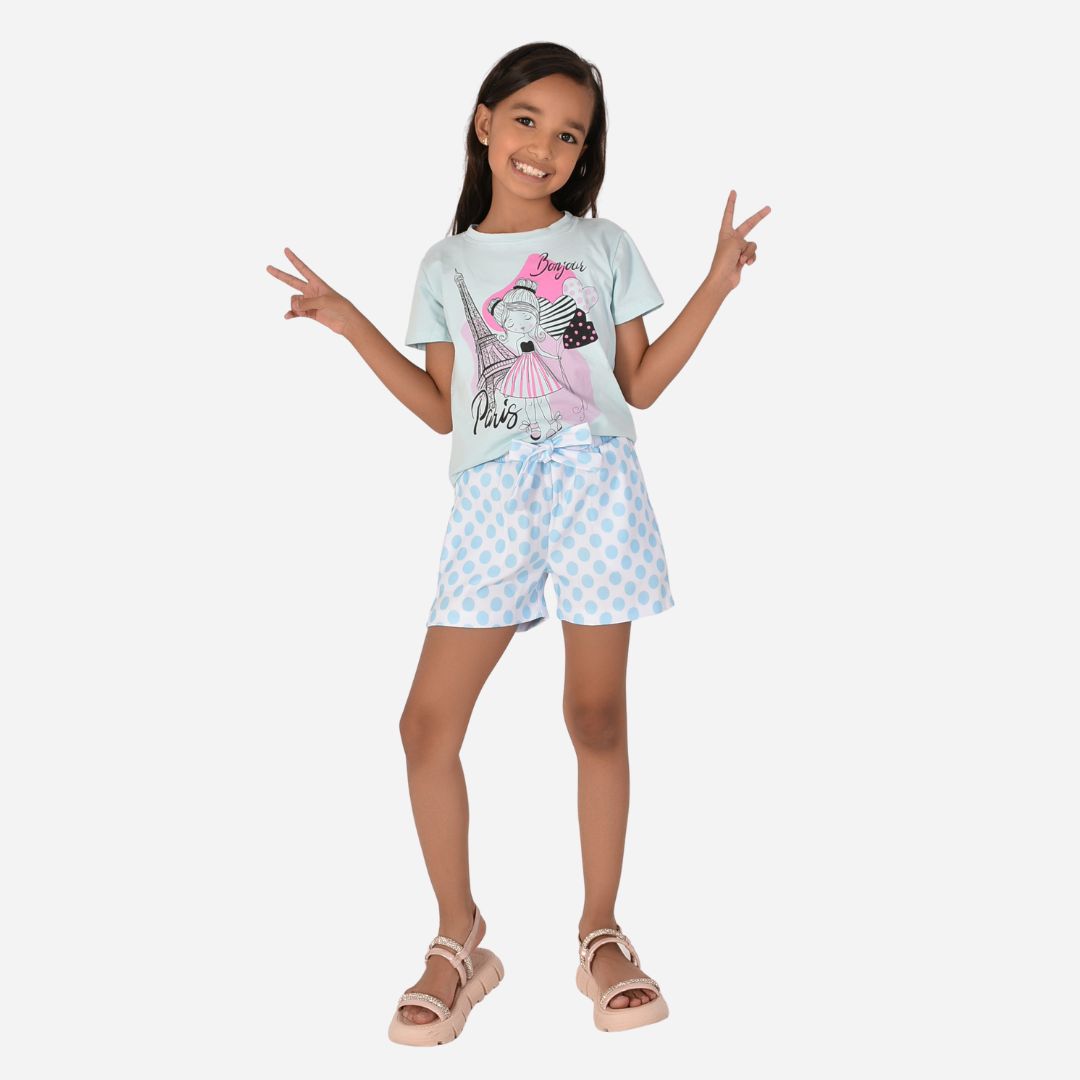 Conjunto de Niña Blusa + Short Ref. 44002-006