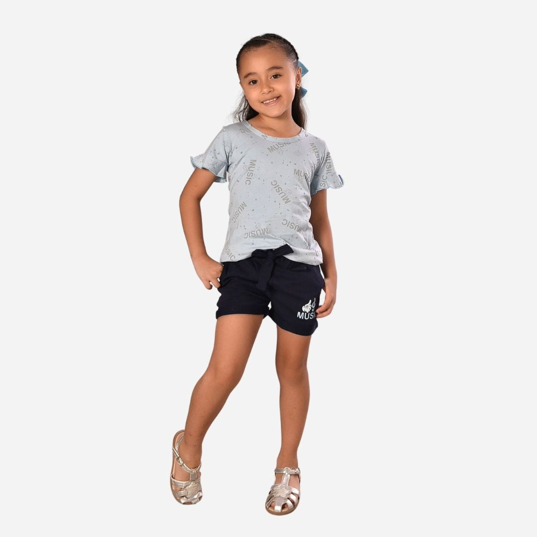 Conjunto Niña Blusa + Short Ref. 44004-001