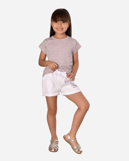 Conjunto Niña Blusa+Short Ref. 44006-001-1
