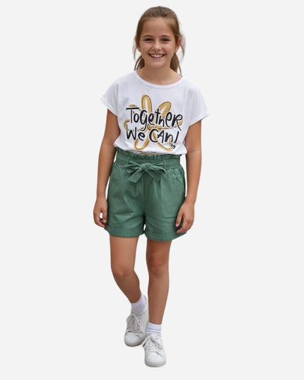 Conjunto de Niña Blusa + Short Ref. 44011-002