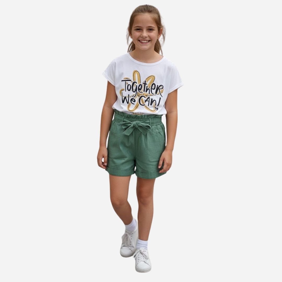 Conjunto de Niña Blusa + Short Ref. 44011-002