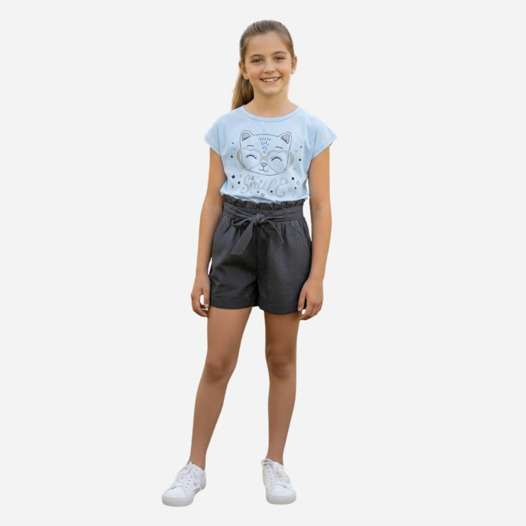 Conjunto de Niña Blusa + Short Ref. 44011-003