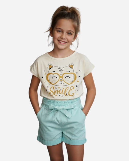 Conjunto de Niña Blusa + Short Ref. 44011-003