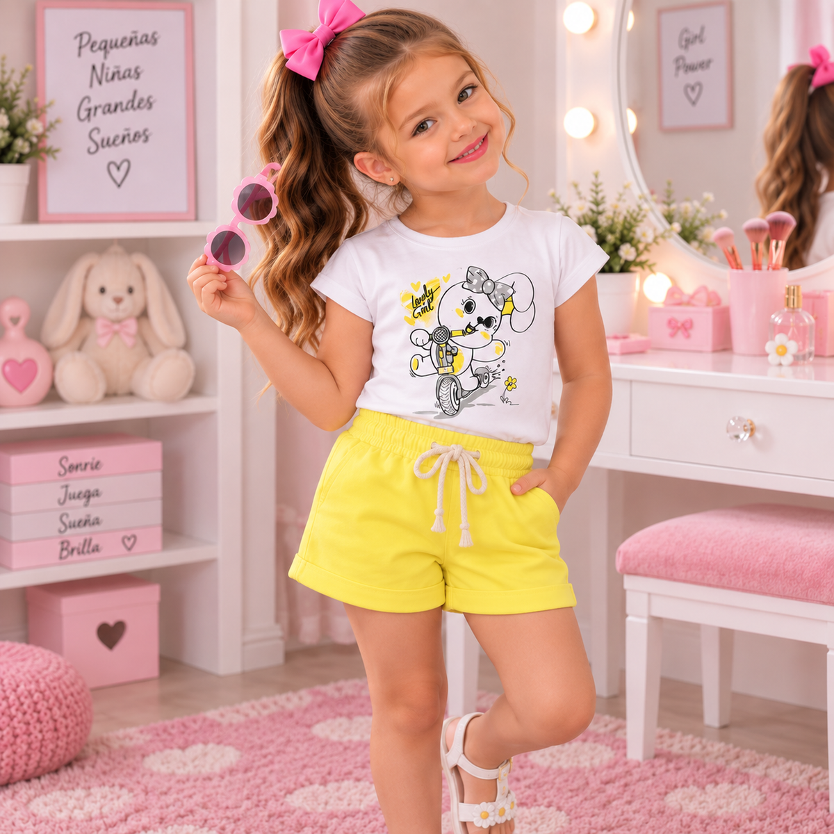 Conjunto de Niña Blusa + Short Ref. 44015-002