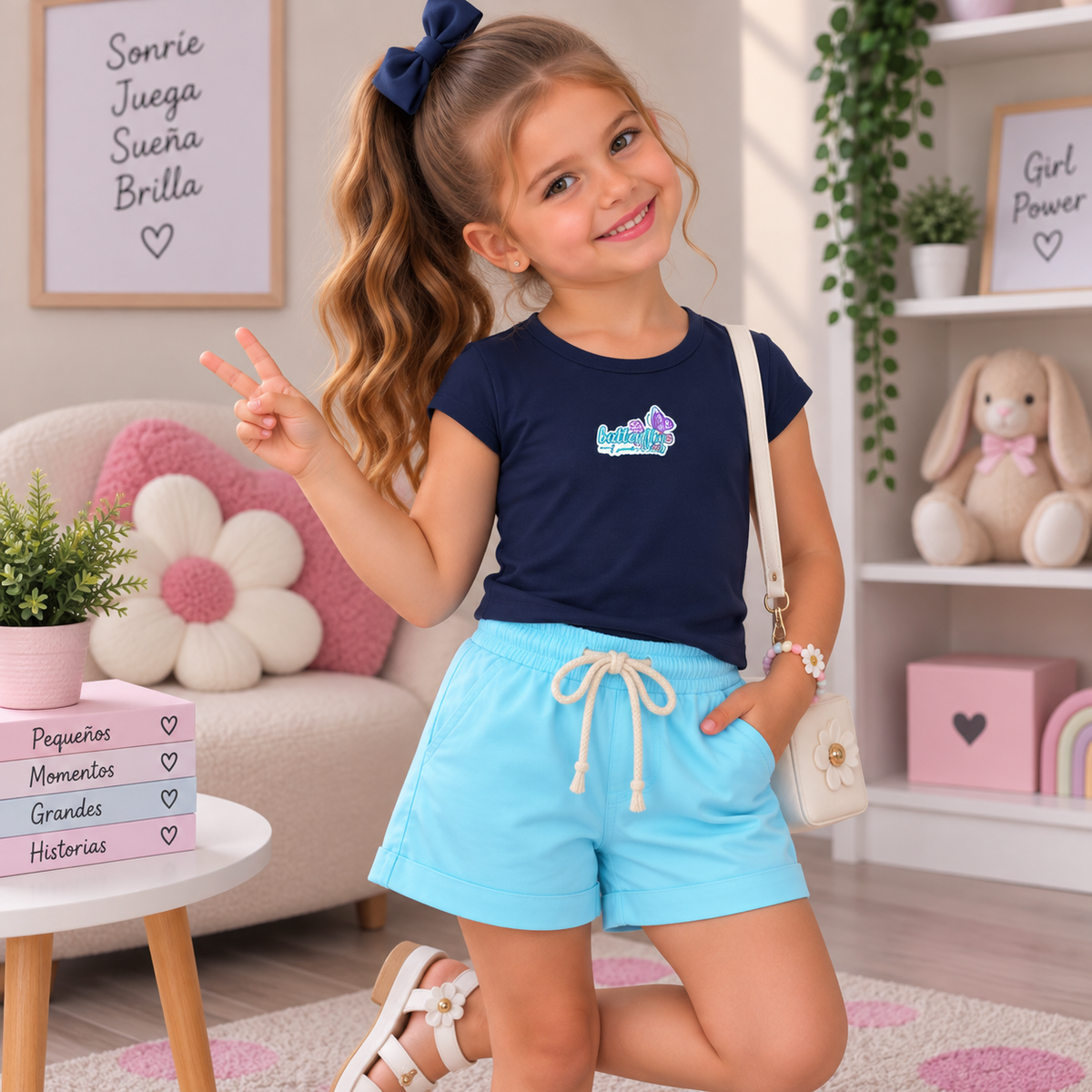 Conjunto de Niña Blusa + Short Ref. 44017-001-1