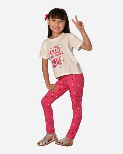 Conjunto de Niña Blusa+Leggins Ref. 44049