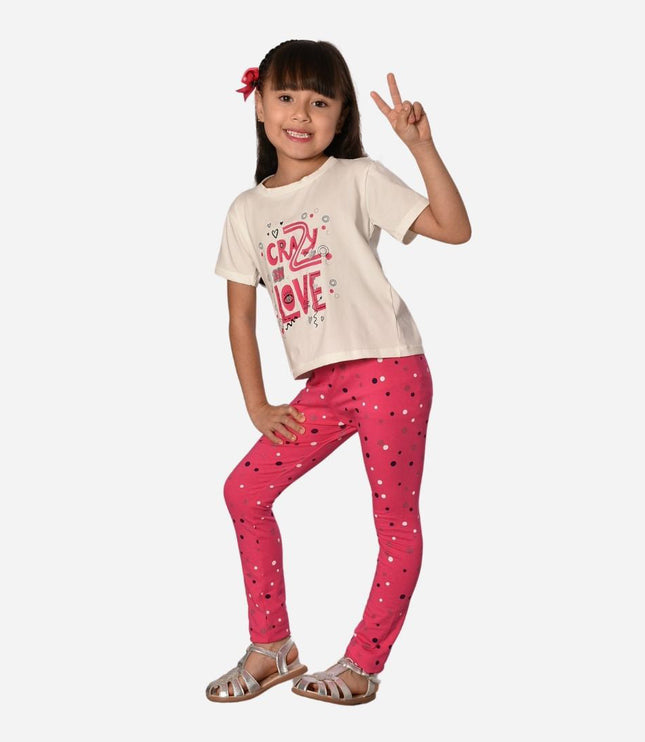 Conjunto de Niña Blusa+Leggins Ref. 44049