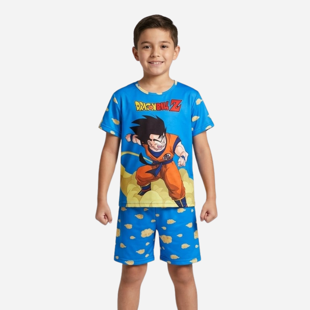 Pijama De Niño Dragon Ball Z Camiseta + Pantaloneta Ref. 46008