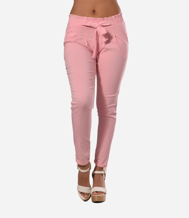 Pantalón Resorte Y Prenses Colores Básicos Ref.461