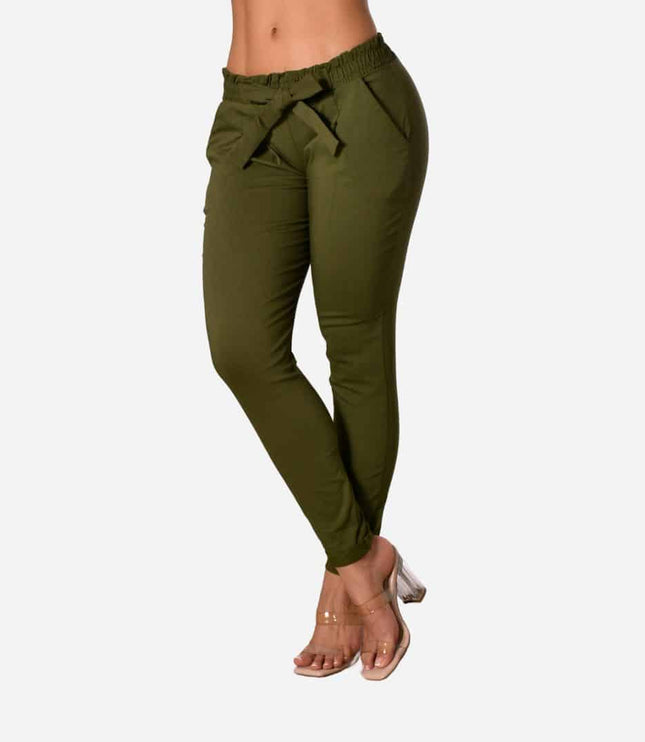 Pantalón Resorte Y Prenses Colores Básicos Ref.461