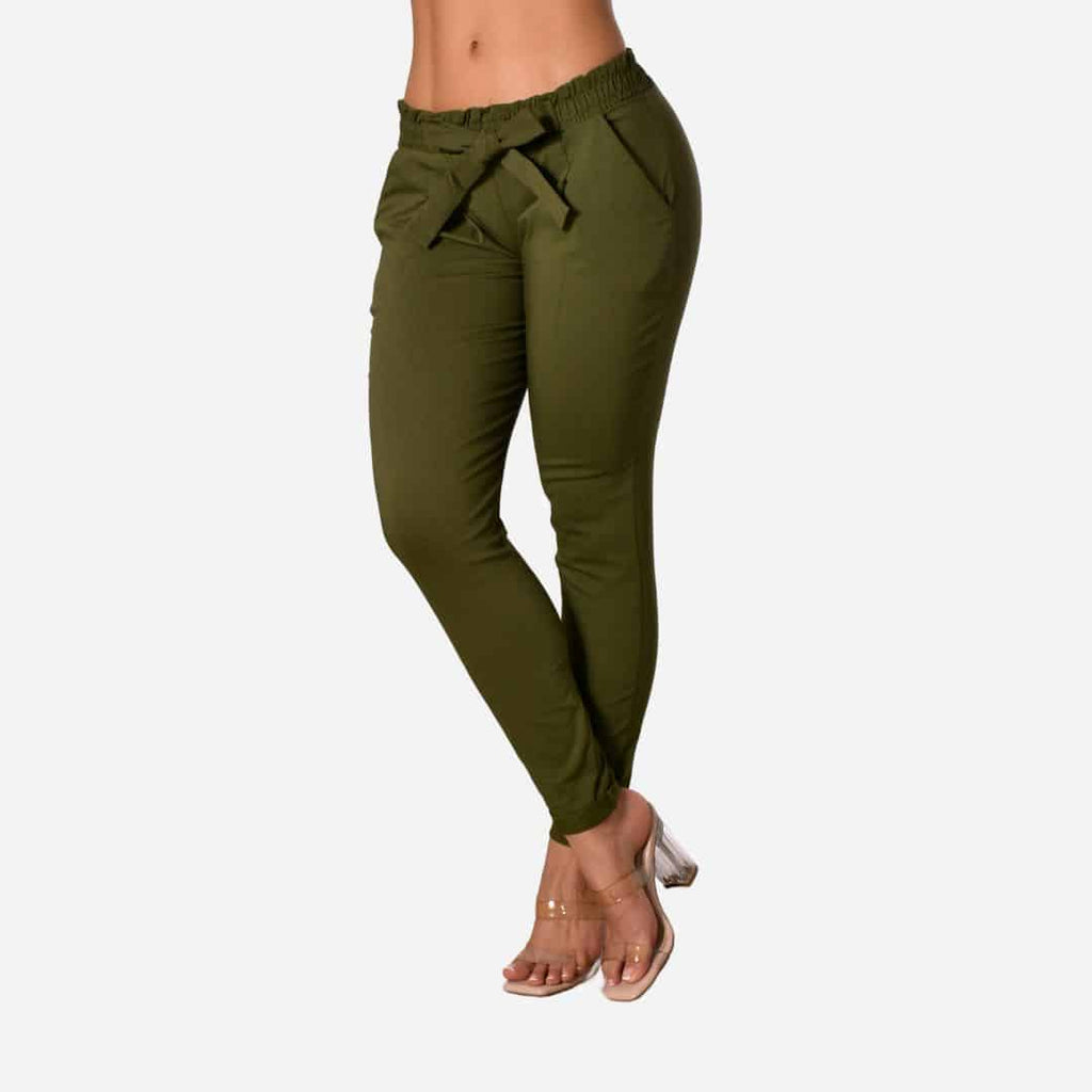 Pantalón Resorte Y Prenses Colores Básicos Ref.461