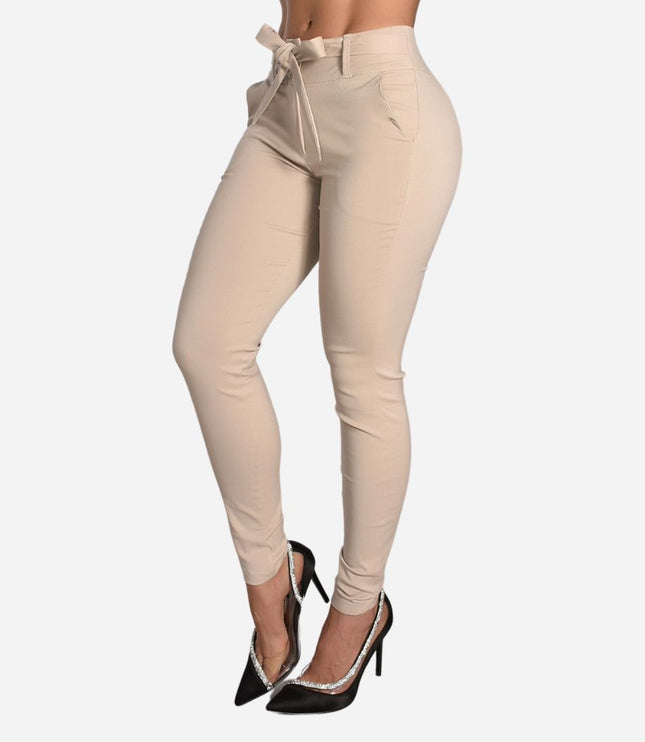 Pantalón De Dama Con Anudado Ref. 472