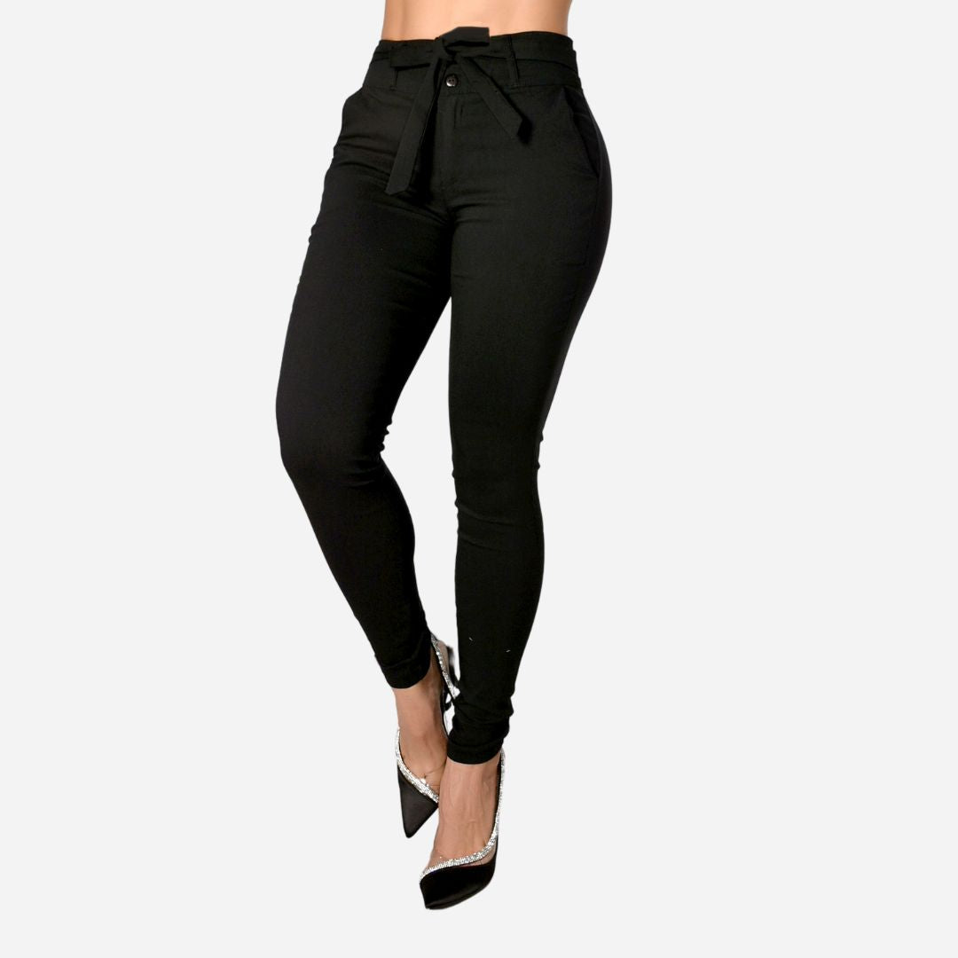 Pantalón De Dama Con Anudado Ref. 472