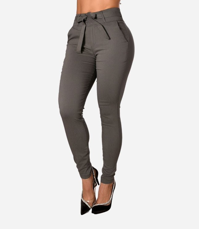 Pantalón De Dama Con Anudado Ref. 472