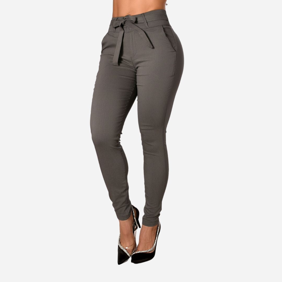 Pantalón De Dama Con Anudado Ref. 472