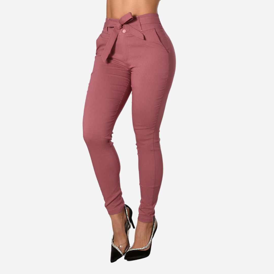 Pantalón De Dama Con Anudado Ref. 472