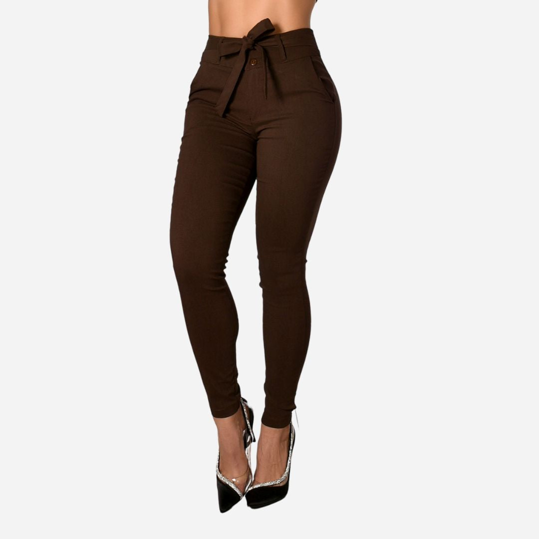 Pantalón De Dama Con Anudado Ref. 472