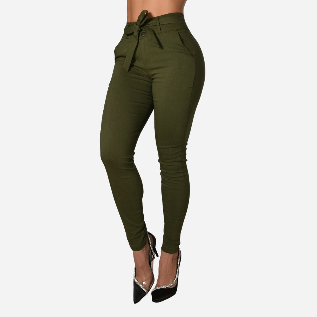 Pantalón De Dama Con Anudado Ref. 472