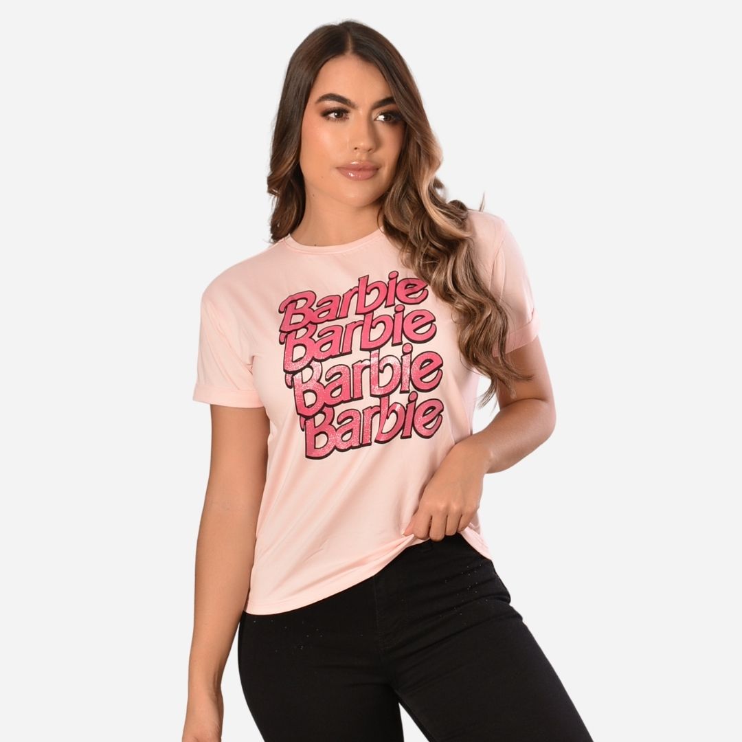 Camiseta de Dama Marca Barbie Ref.510037-002