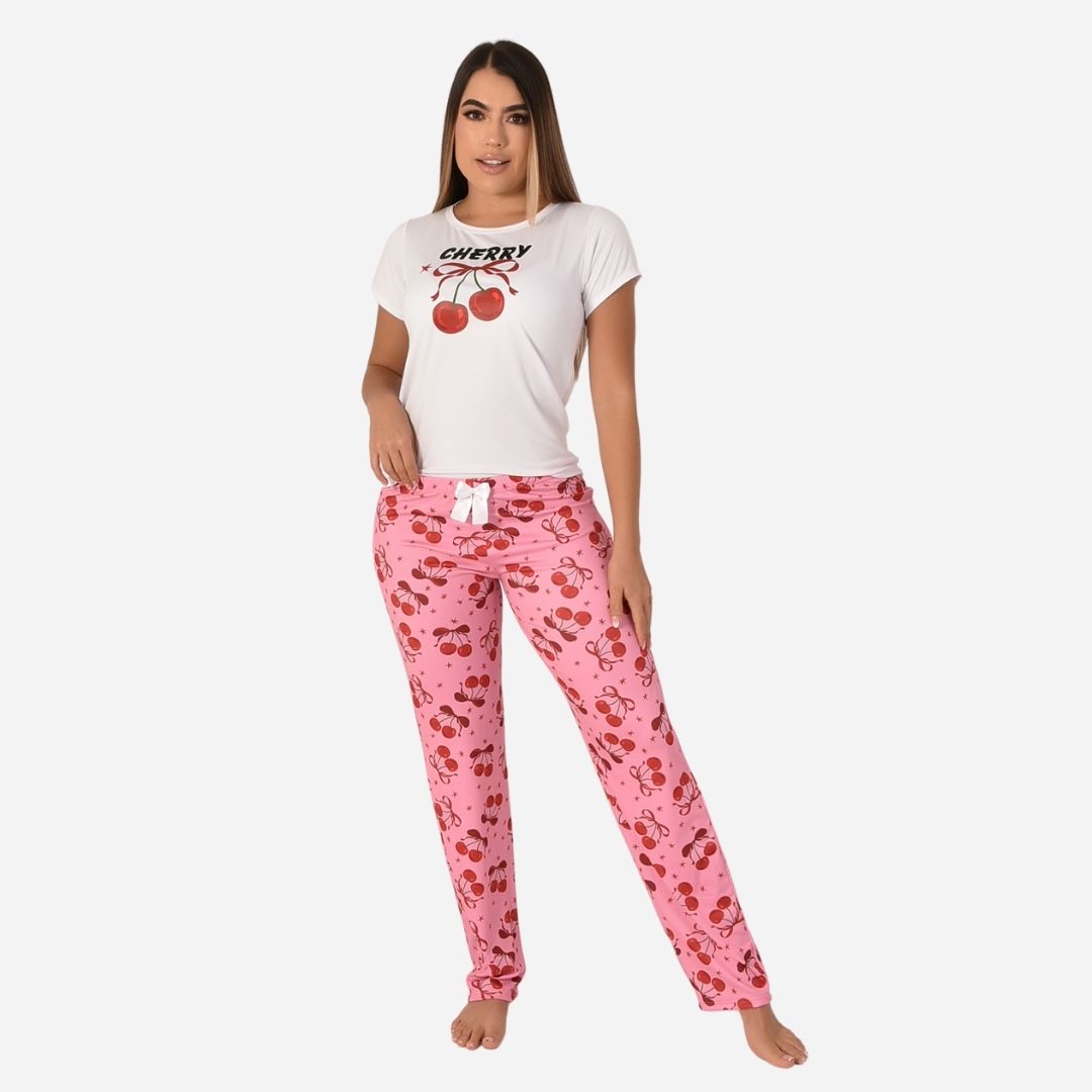 Pijama De Dama Blusa + Pantalon Ref. 51401-020