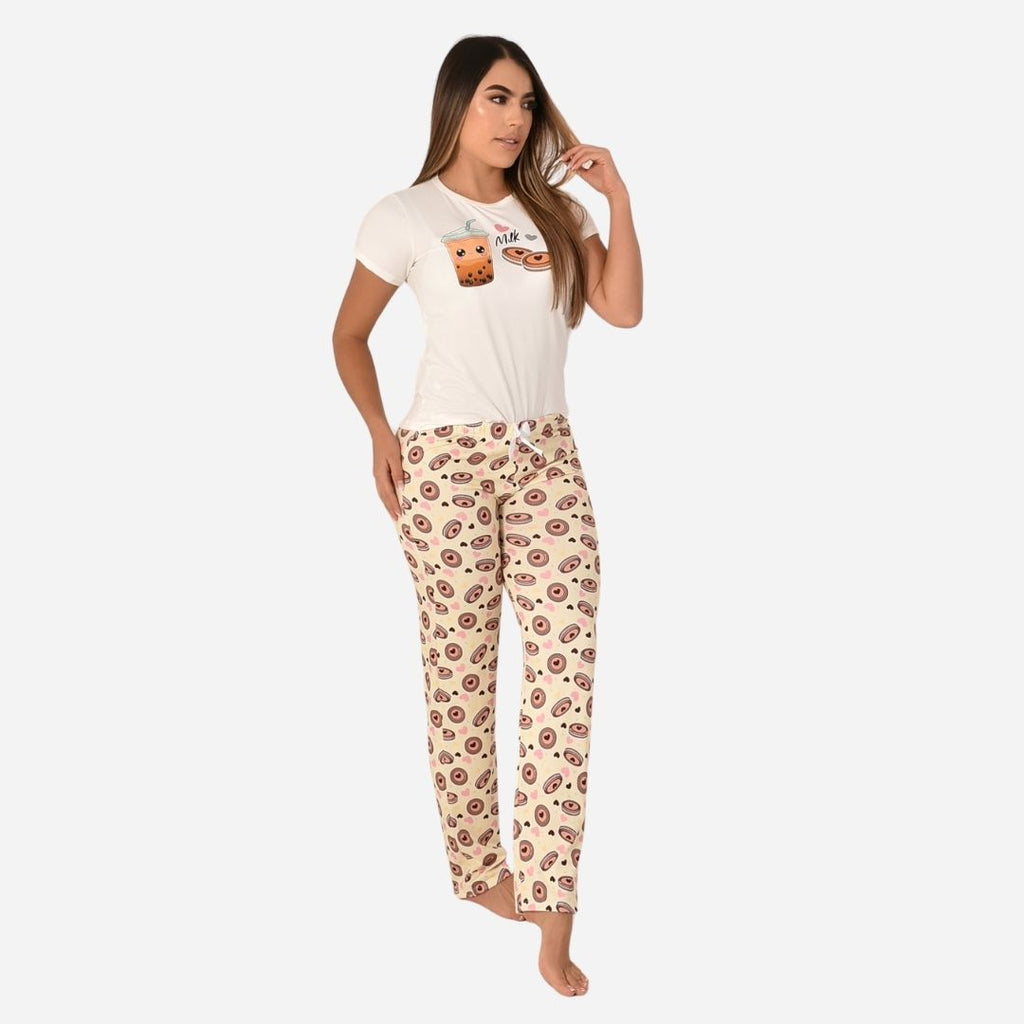 Pijama De Dama Blusa + Pantalon Ref. 51401-021