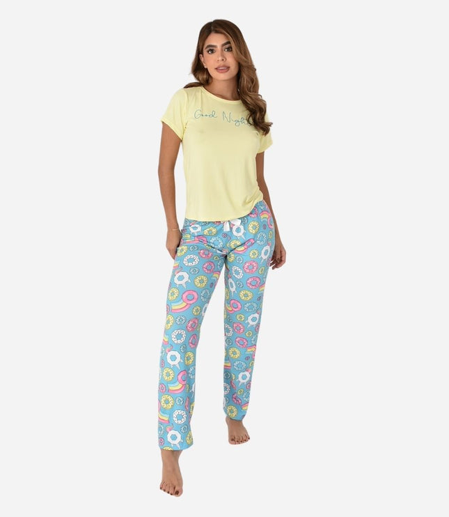 Pijama De Dama Blusa + Pantalon Ref. 51401-025