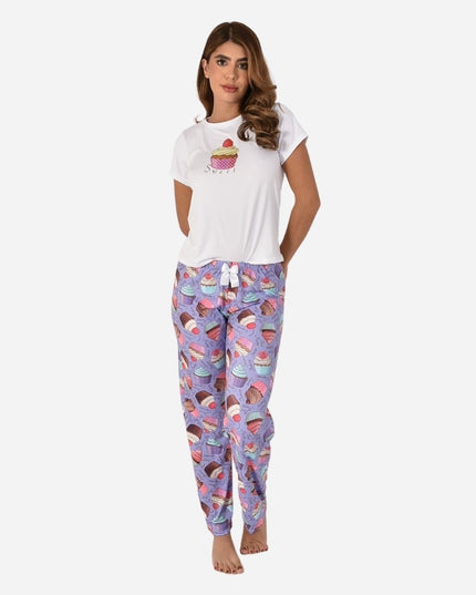 Pijama De Dama Blusa + Pantalon Ref. 51401-030