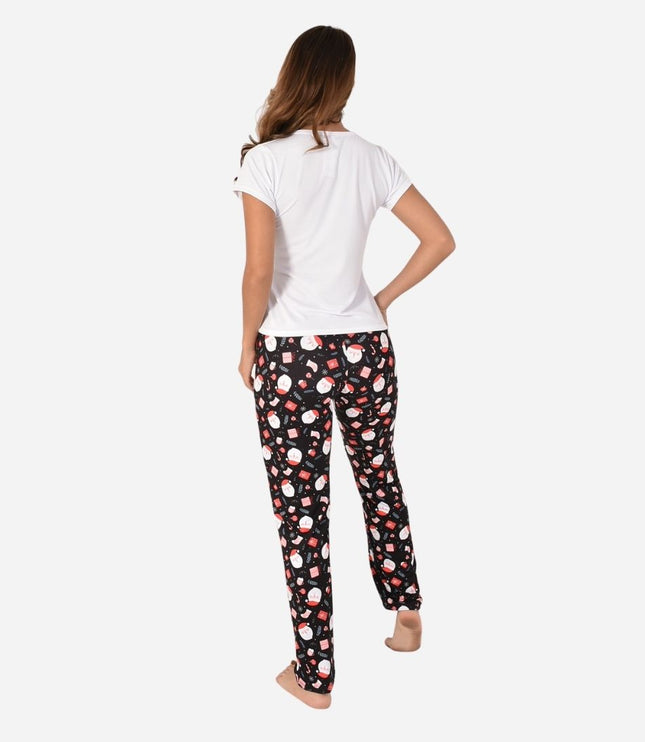 Pijama De Dama Navideña Camiseta + Pantalon Ref. 51401-040