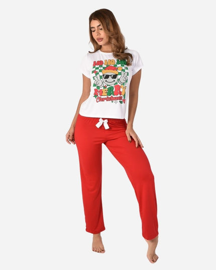 Pijama De Dama Camiseta + Pantalon Ref. 51401-042