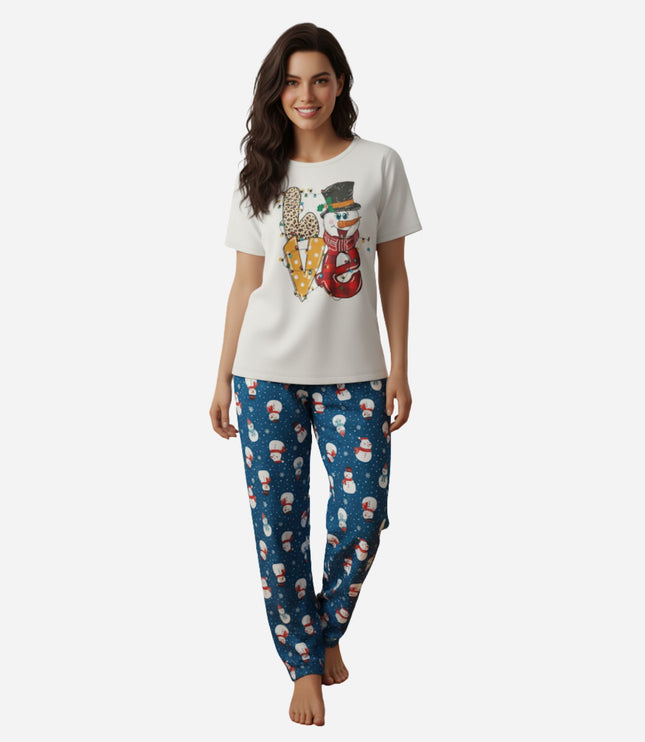 Pijama De Dama Camiseta + Pantalon Ref. 51401-044