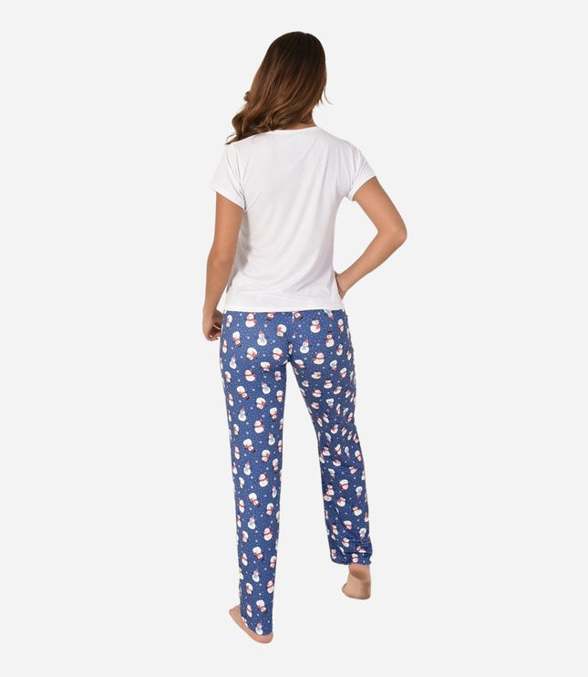 Pijama De Dama Navideña Camiseta + Pantalon Ref. 51401-044