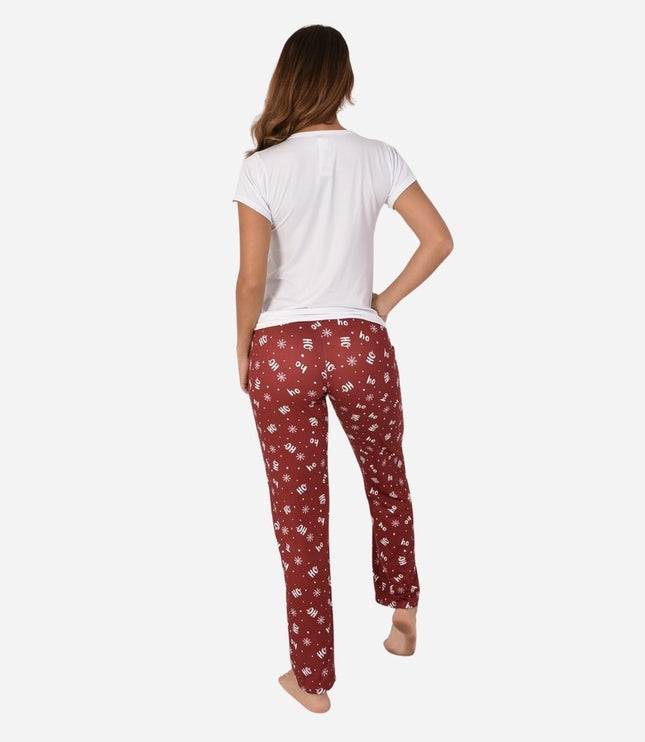 Pijama De Dama Navideña Camiseta + Pantalon Ref. 51401-045