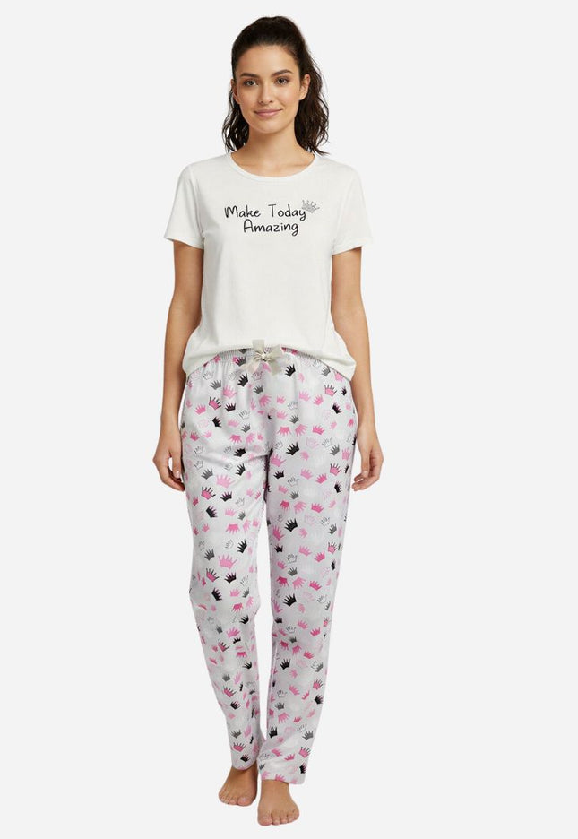 Pijama De Dama Blusa + Pantalon Ref. 51401-046