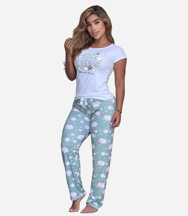 Pijama de Dama Blusa + pantalon Ref. 51403-001