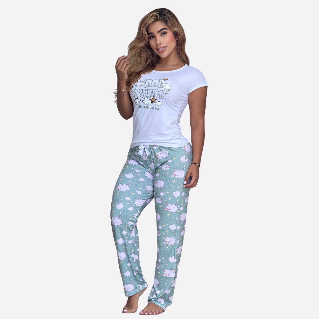 Pijama de Dama Blusa + pantalon Ref. 51403-001