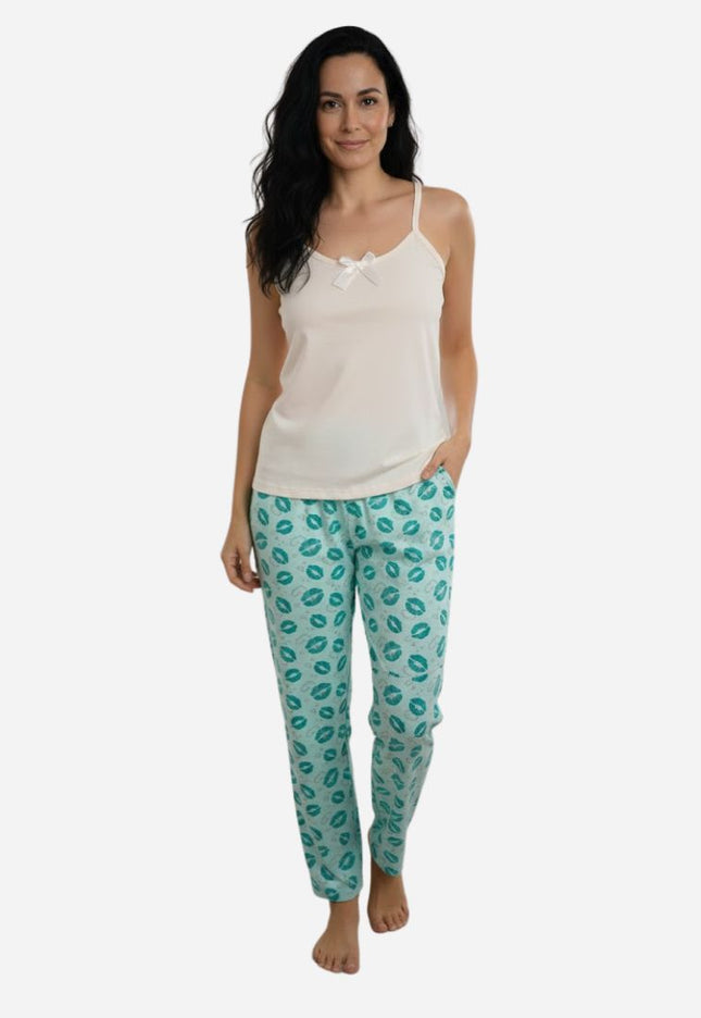 Pijama De Dama Blusa + Pantalón Ref. 51404-017