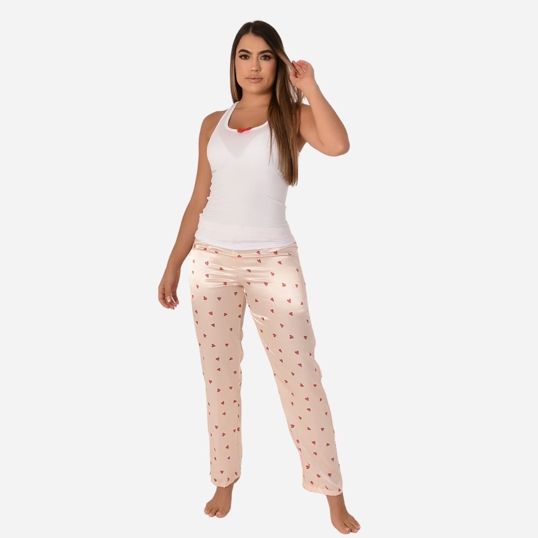 Pijama De Dama Satin Blusa + Pantalon Ref. 514081