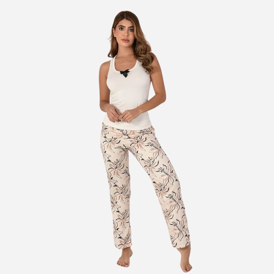 Pijama De Dama Satin Blusa + Pantalon Ref. 514082