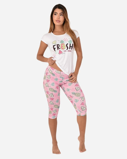 Pijama Blusa + Capri Ref. 51433-001