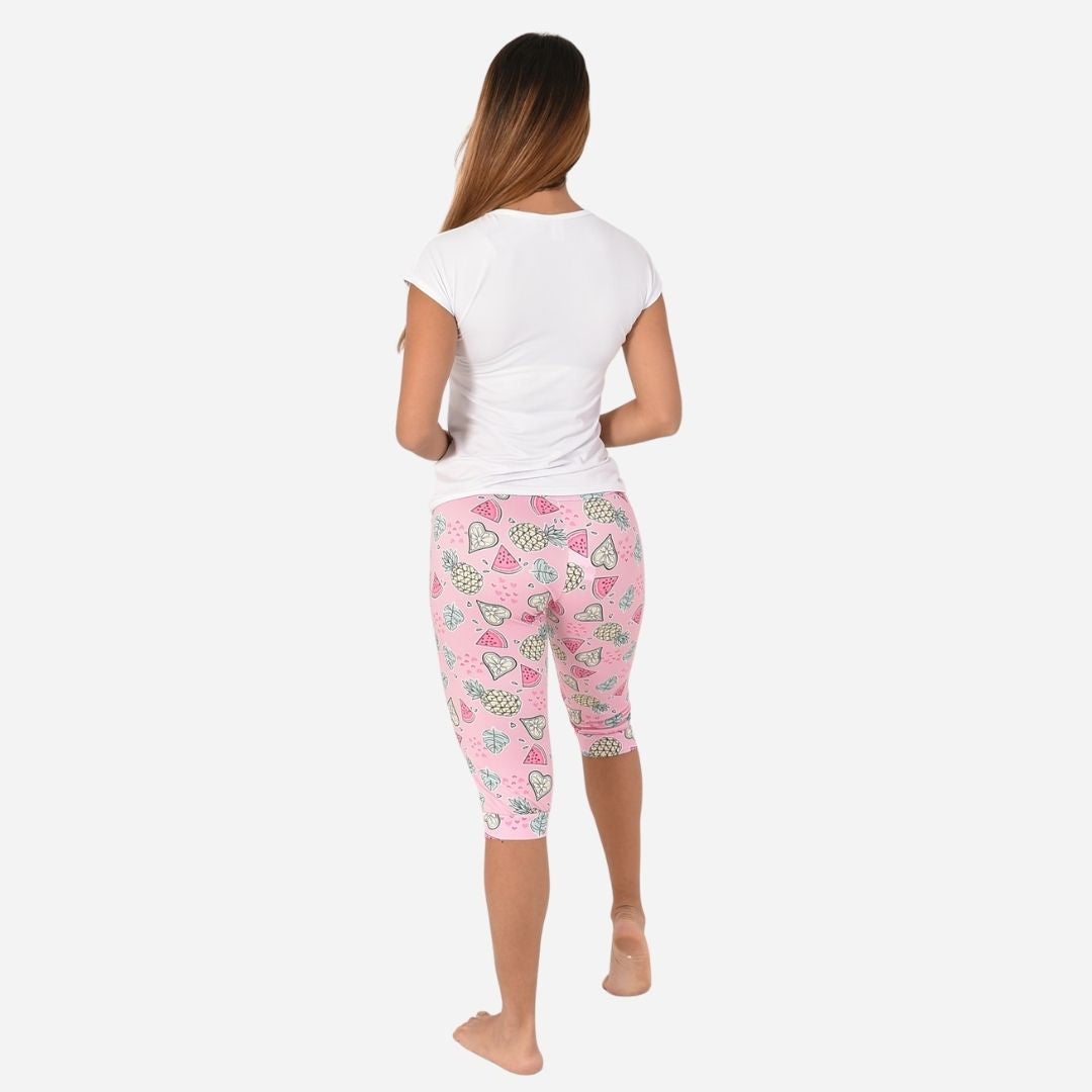 Pijama De Dama Blusa + Capri Ref. 51433-001