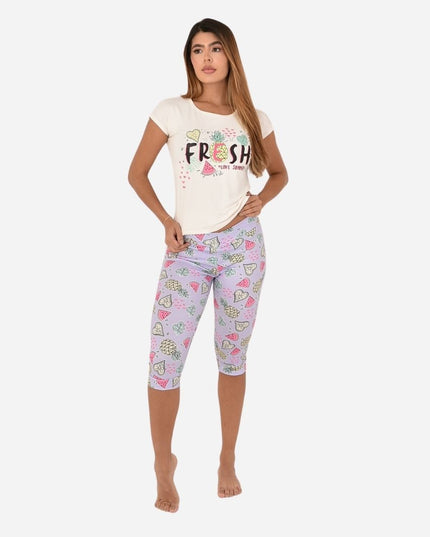 Pijama Blusa + Capri Ref. 51433-001
